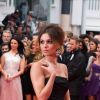 Cheryl Cole (bijoux De Grisogono et robe Monique Lhuillier) - Montée des marches du film "Foxcatcher" lors du 67e Festival du film de Cannes, le 19 mai 2014.