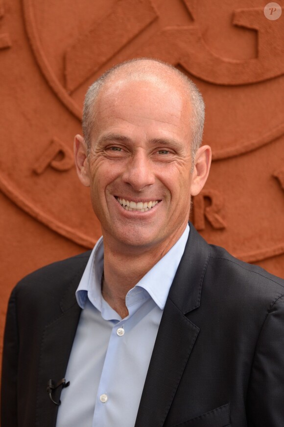 Guy Forget au Village Roland-Garros, au second jours des internationaux de France, le 26 mai 2014 à Paris