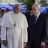 Le pape François avec le président d'Israël Shimon Peres à Jerusalem le 26 mai 2014