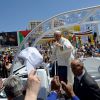 Image de la visite du pape François à Bethléem le 25 mai 2014