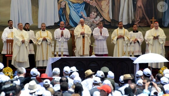 Image de la visite du pape François à Bethléem le 25 mai 2014