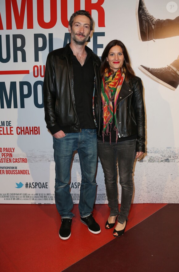 Vincent Desagnat et sa femme Audrey Garcia - Avant-première du film "Amour sur place ou à emporter" à Paris le 26 mai 2014.
