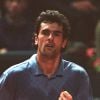 Cédric Pioline en 1999 lors de la finale de Coupe Davis entre la France et l'Australie.