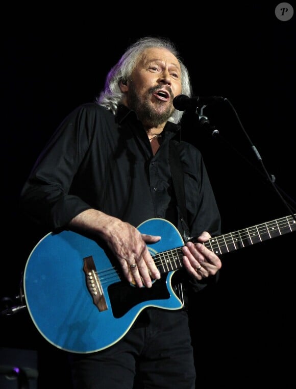 Barry Gibb à Londres, le 3 octobre 2013. 