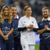 Grégoire, Sandrine Quétier, Sophie Thalmann, Stéphane Plaza, Frédéric Bouraly ou encore Claudia Tagbo ont participé à la 4e édition des Boucles du Coeur, lors de la mi-temps du match amical France/Norvège au Stade de France, le 27 mai 2014.
