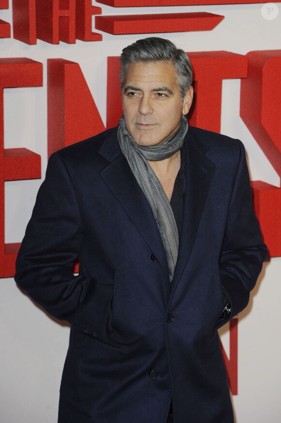 George Clooney - Avant-première du film "The Monuments Men" à Londres, le 11 février 2014.
