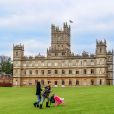 Le château de Highclere, à Bamton en Angleterre, lieu de tournage de la célèbre serie "Downton Abbey" le 7 décembre 2013