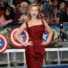 Scarlett Johansson à la première de "Captain America : Le soldat de l'hiver" à Londres, le 20 mars 2014.