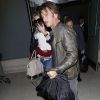 Charlize Theron en compagnie de son fils Jackson et de son petit ami Sean Penn à l'aéroport de Los Angeles, le 29 mai 2014. 