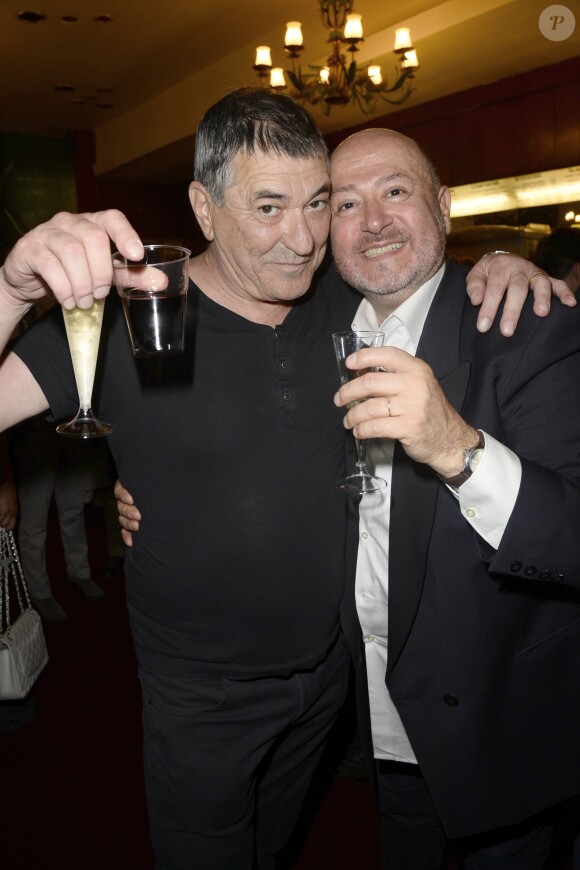Exclusif - Jean-Marie Bigard et Oscar Sisto - Jean-Marie Bigard fête ses 60 ans au Grand Rex à Paris le 23 mai 2014.
