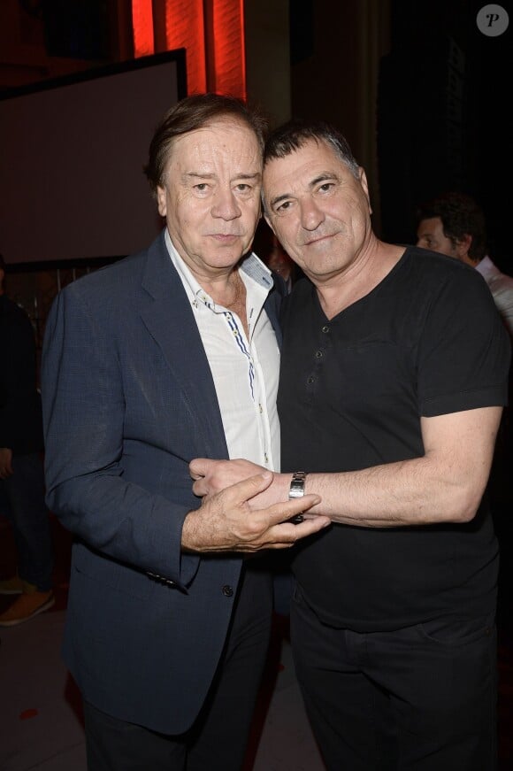 Exclusif - Daniel Lauclair et Jean-Marie Bigard - Jean-Marie Bigard fête ses 60 ans au Grand Rex à Paris le 23 mai 2014.