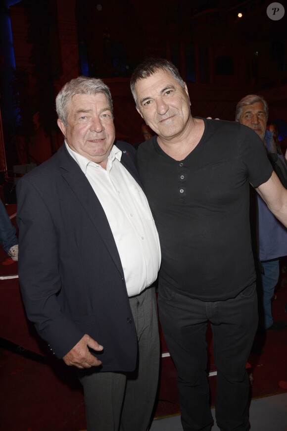 Exclusif - Jean-Claude Gayssot et Jean-Marie Bigard - Jean-Marie Bigard fête ses 60 ans au Grand Rex à Paris le 23 mai 2014.