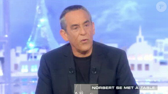 Norbert Tarayre (Top Chef) face à Norbert Tarayre dans "Salut les Terriens !" (Canal +) - Samedi 31 mai 2014.