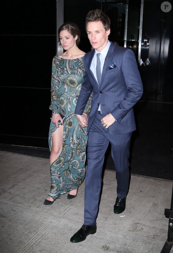 Eddie Redmayne et sa compagne Hannah Bagshawe à New York, le 5 mai 2014.
