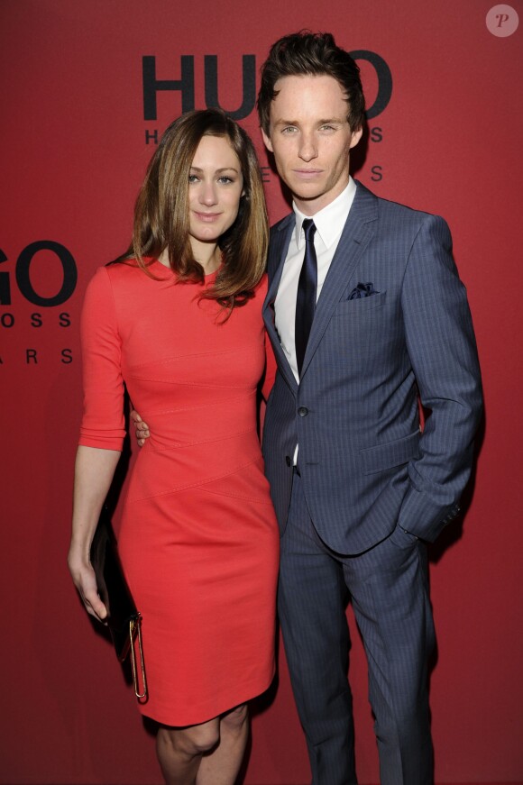 Eddie Redmayne (en HUGO) et Hannah Jane Bagshawe à Berlin, le 17 janvier 2013.