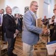 Le prince Henrik de Danemark à Bornholm le 20 mai 2014, distingué par le prix Artiste d'honneur alors qu'une rétrospective de ses oeuvres est présentée à l'occasion de son 80e anniversaire