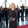 Helle Thorning-Schmidt le 1er juin 2014 au siège de Radio Danemark à Copenhague pour le gala en l'honneur des 80 ans du prince consort Henrik.