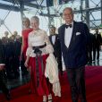  Le prince Henrik de Danemark avec son épouse la reine Margrethe II lors du gala à l'occasion de son 80e anniversaire le 1er juin 2014 au siège de Radio Danemark à Copenhague. 