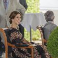  La princesse Mary de Danemark à l'Orangerie du château de Fredensborg pour une réception en l'honneur des 80 ans du prince Henrik, le 2 juin 2014. 