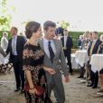  La princesse Mary et le prince Frederik de Danemark à l'Orangerie du château de Fredensborg pour une réception en l'honneur des 80 ans du prince Henrik, le 2 juin 2014. 
