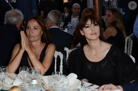 Mariasole Tognazzi, Monica Bellucci pendant la soirée des Gold Ciak Awards à Rome en Italie le 3 juin 2014.
