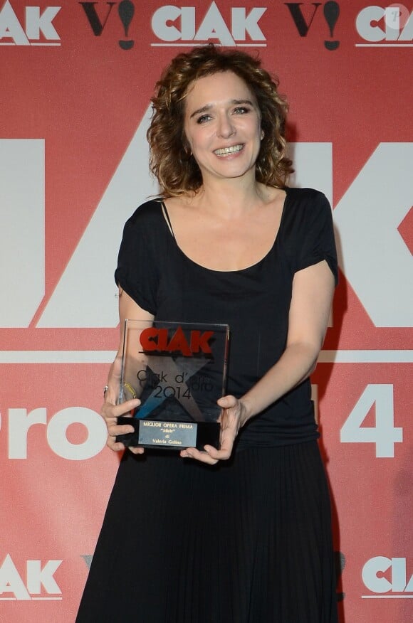 Valeria Golino à la soirée des Gold Ciak Awards à Rome en Italie le 3 juin 2014.