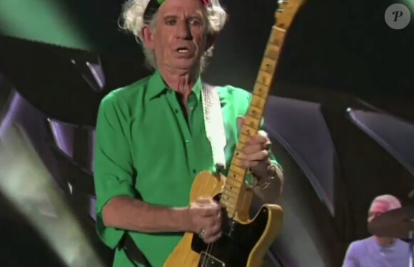 Les Rolling Stones sur scène lors d'un concert historique à Tel-Aviv en Israël, le 4 juin 2014.