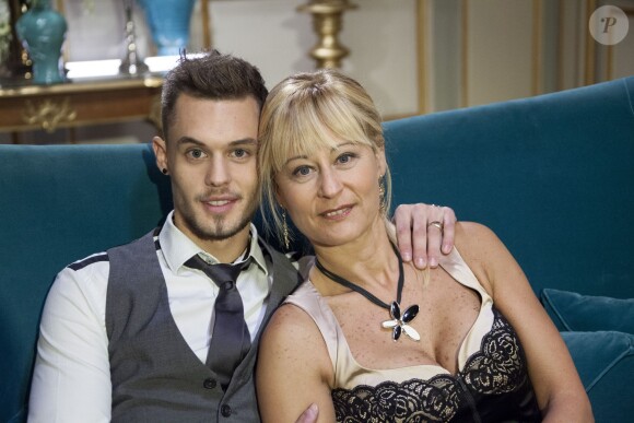Exclusif - Steven et sa maman Corinne au casting de "Qui veut épouser mon fils ?" saison 3 sur TF1 le vendredi 25 avril 2014 à 23h30.