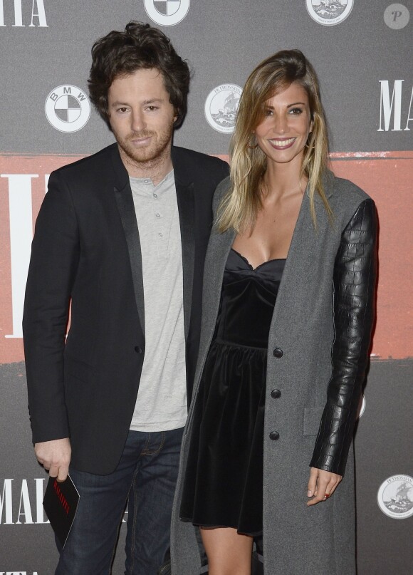 Jean Imbert et Alexandra Rosenfeld lors de l'avant-première du film "Malavita" au Cinéma Europacorp inauguré dans le centre commercial Aéroville autour de Roissy, le 16 octobre 2013