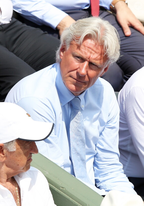 Björn Borg lors de la finale homme des Internationaux de France de tennis de Roland-Garros à Paris, le 8 juin 2014.
