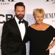  Hugh Jackman et sa femme Deborra-Lee Furness lors de la 68e c&eacute;r&eacute;monie des Tony Awards &agrave; New York, le 8 juin 2014. 
