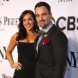  Ramin Karimloo et sa femme Mandy lors de la 68e c&eacute;r&eacute;monie des Tony Awards &agrave; New York, le 8 juin 2014. 