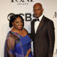  Samuel L. Jackson et sa femme Latanya Richardson lors de la 68e c&eacute;r&eacute;monie des Tony Awards &agrave; New York, le 8 juin 2014. 
