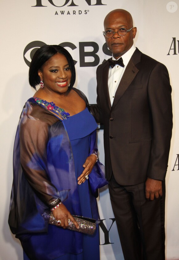 Samuel L. Jackson et sa femme Latanya Richardson lors de la 68e cérémonie des Tony Awards à New York, le 8 juin 2014.