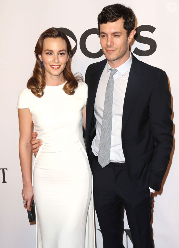 Leighton Meester et son mari Adam Brody lors de la 68e cérémonie des Tony Awards à New York, le 8 juin 2014.