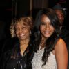 Cissy Houston et Bobbi Kristina Brown (la mère et la fille de Whitney Houston) à New York, le 22 octobre 2013.