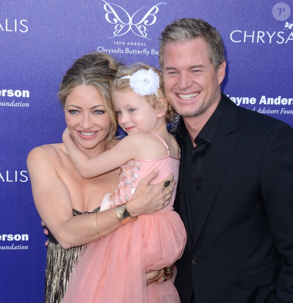 Rebecca Gayheart, Billie Dane, Eric Dane à la 13e édition du Chrysalis Butterfly Ball à Mandeville Canyon Estate à Brentwood, Los Angeles, le 8 juin 2014.