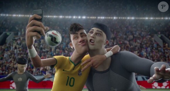 Neymar dans la nouvelle publicité Nike mise en ligne à quelques jours du début de la Coupe du monde au Brésil - juin 2014