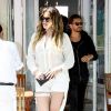 Khloé Kardashian et Scott Disick quittent le restaurant Pierre's à Bridgehampton. Le 11 juin 2014.