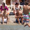 Novak Djokovic enterre sa vie de garçon entouré de ses amis, le 11 juin 2014 à Ibiza