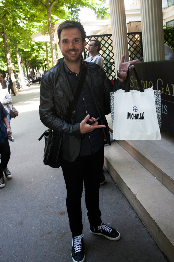 Christophe Michalak - Arrivée sur l'émission "Vivement dimanche" à Paris le 11 juin 2014.