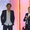 Yannick Noah et Michel Drucker - Enregistrement de l'émission "Vivement Dimanche" à Paris le 11 juin 2014. L'émission sera diffusée le 15 juin sur France 2.