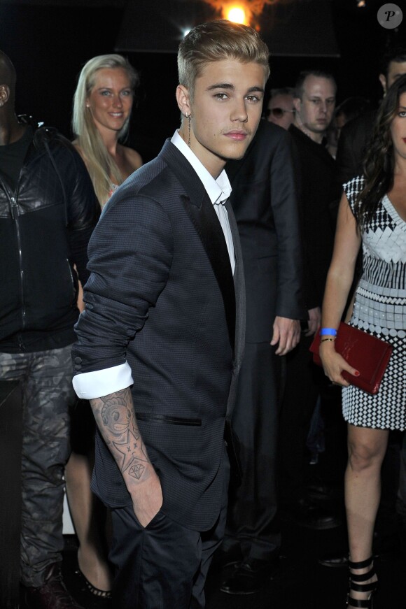 Justin Bieber lors de la soirée ''Amber Lounge U Nite'' à Monaco, le 23 mai 2014. 