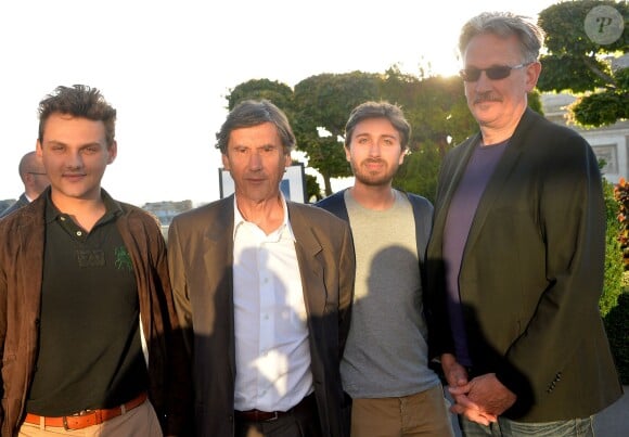 Exclusif - Arnold de Parscau, Jean-Pierre Guérin, Benoît Delépine - Personnalités à la terrasse du Publicis lors du 3e Champs-Elysées Film Festival à Paris, le 12 juin 2014.
