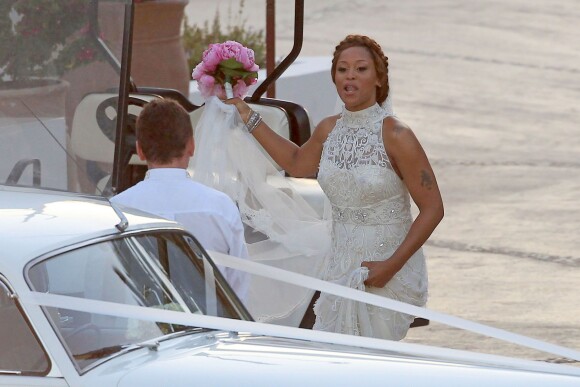 La rappeuse Eve s'est mariée avec Maximillion Cooper à Ibiza, le 14 juin 2014.