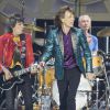Ronnie Wood et Mick Jagger lors du concert des Rolling Stones au Stade de France à Paris, le 13 juin 2014.