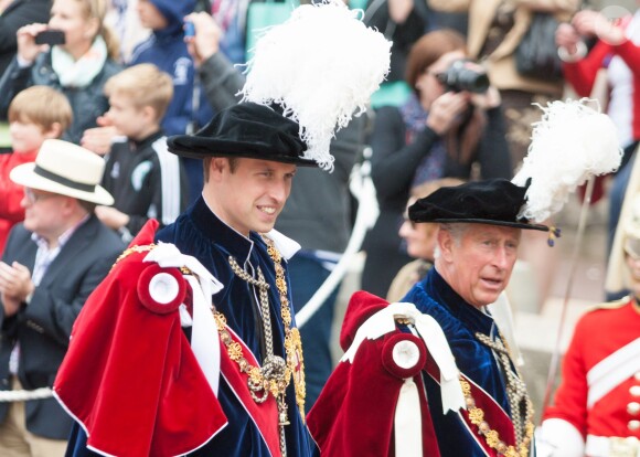 Duke of Cambridge and his father Prince Charles of Wales at The Garter Day Service At Windsor Castle in Windsor, UK, on June 16, 2014. Photo by Xposure/ABACAPRESS.COM16/06/2014 - Windsor