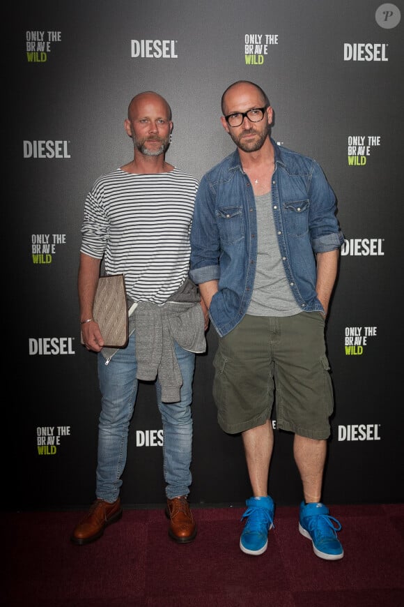 Marc Zaffuto et Emmanuel D'Orazio - Soirée de lancement du nouveau parfum Diesel "Only The Brave Wild" avec un concert de Woodkid, à l'Olympia à Paris, le 17 juin 2014.