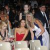 Eva Longoria, Melanie Griffith et Tiziana Rocca lors du Taormina Film Festival en Italie le 17 juin 2014. Elle a reçu un prix pour saluer son oeuvre humanitaire et porte une robe Pamela Rolland
