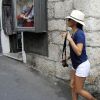 Eva Longoria dans les rues de Taormine à l'heure du festival du film qui se déroule dans la ville, le 17 juin 2014